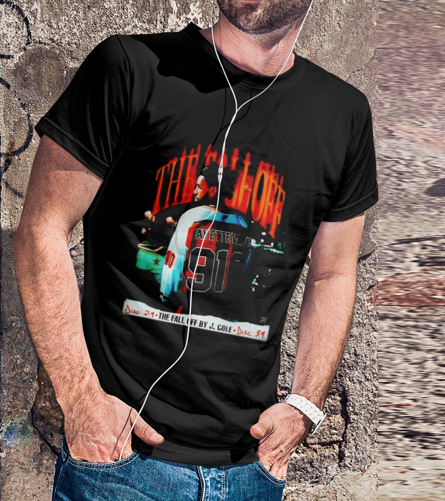 J Cole The Fall Off Fayetteville 910 Disc 29 Disc 34 T-Shirt