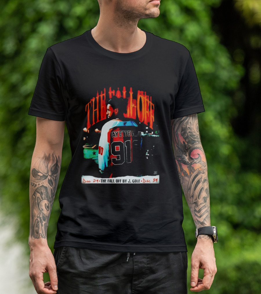 J Cole The Fall Off Fayetteville 910 Disc 29 Disc 34 T-Shirt