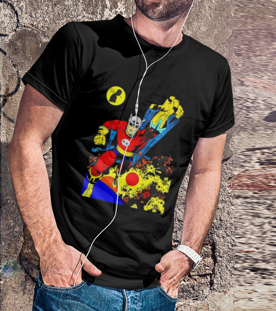 Jack Kirby Galactic Superhero Comic Book Dynamic Action T-Shirt