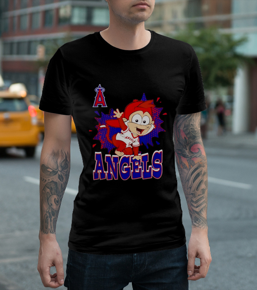 Los Angeles Angels Rally Monkey Baseball MLB Team Fans T-Shirt