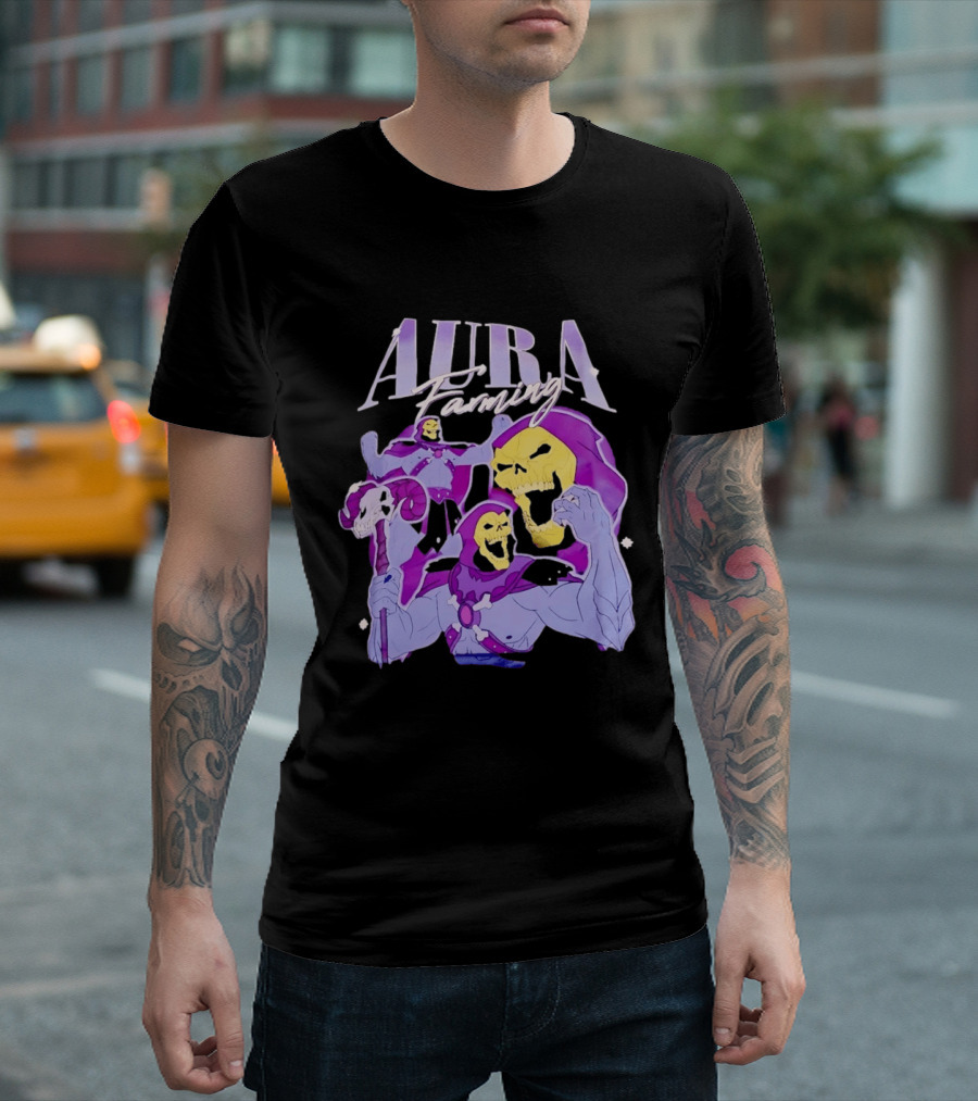 Aura Farming Skeletor Masters Of The Universe T-Shirt