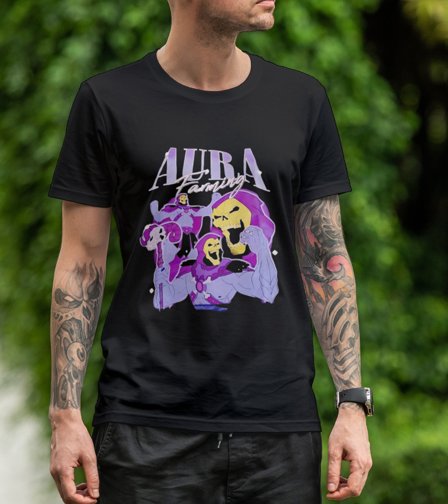 Aura Farming Skeletor Masters Of The Universe T-Shirt