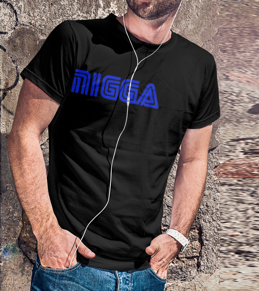 Blue NIGGA T-Shirt