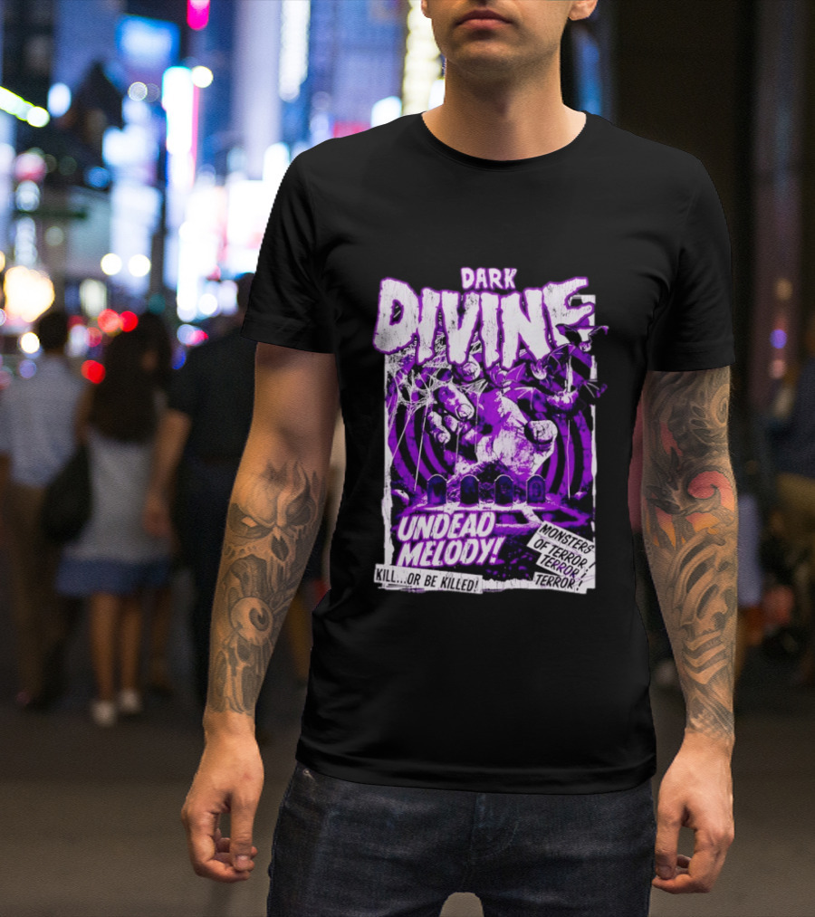 Dark Divine Undead Melody Monsters Of Terror Horror T-Shirt