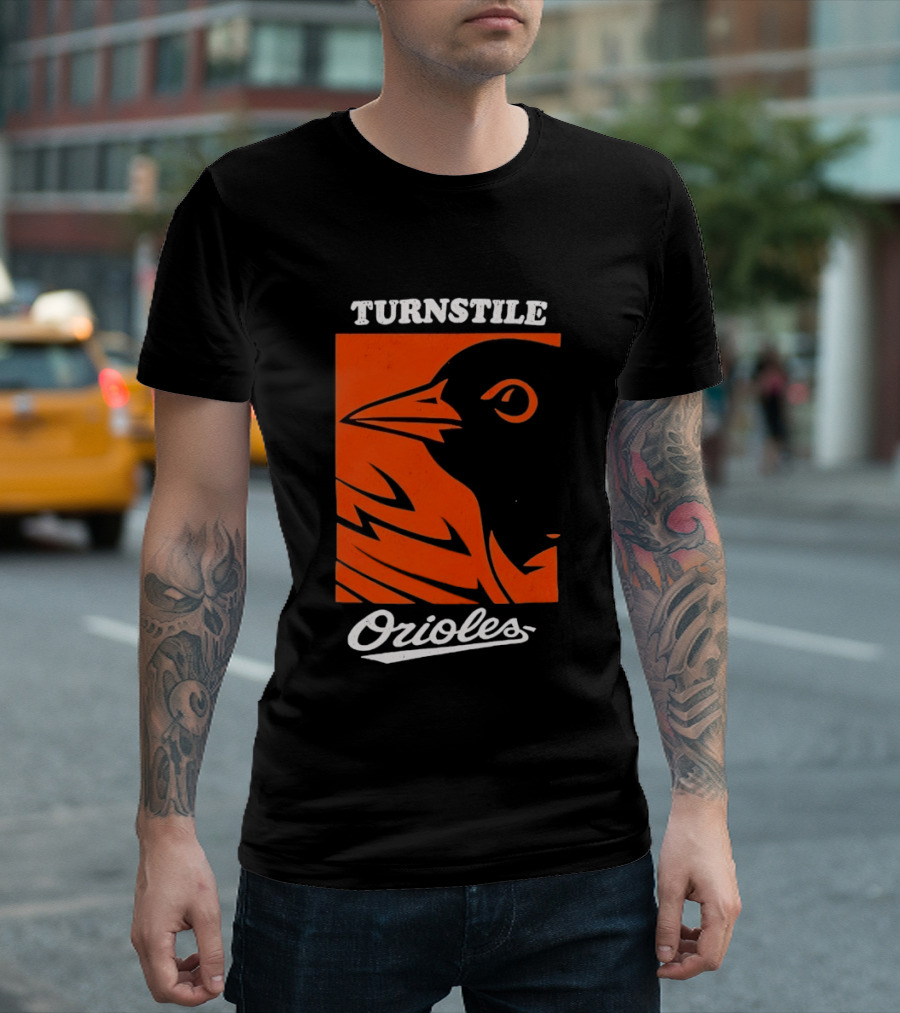 Turnstile Orioles Bird Orange T-Shirt