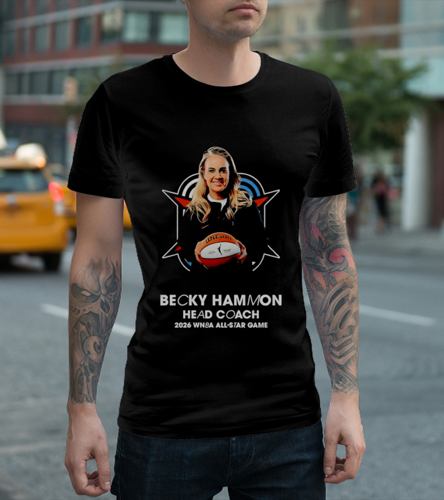 Becky Hammon Head Coach 2026 WNBA All Star Game T-Shirt