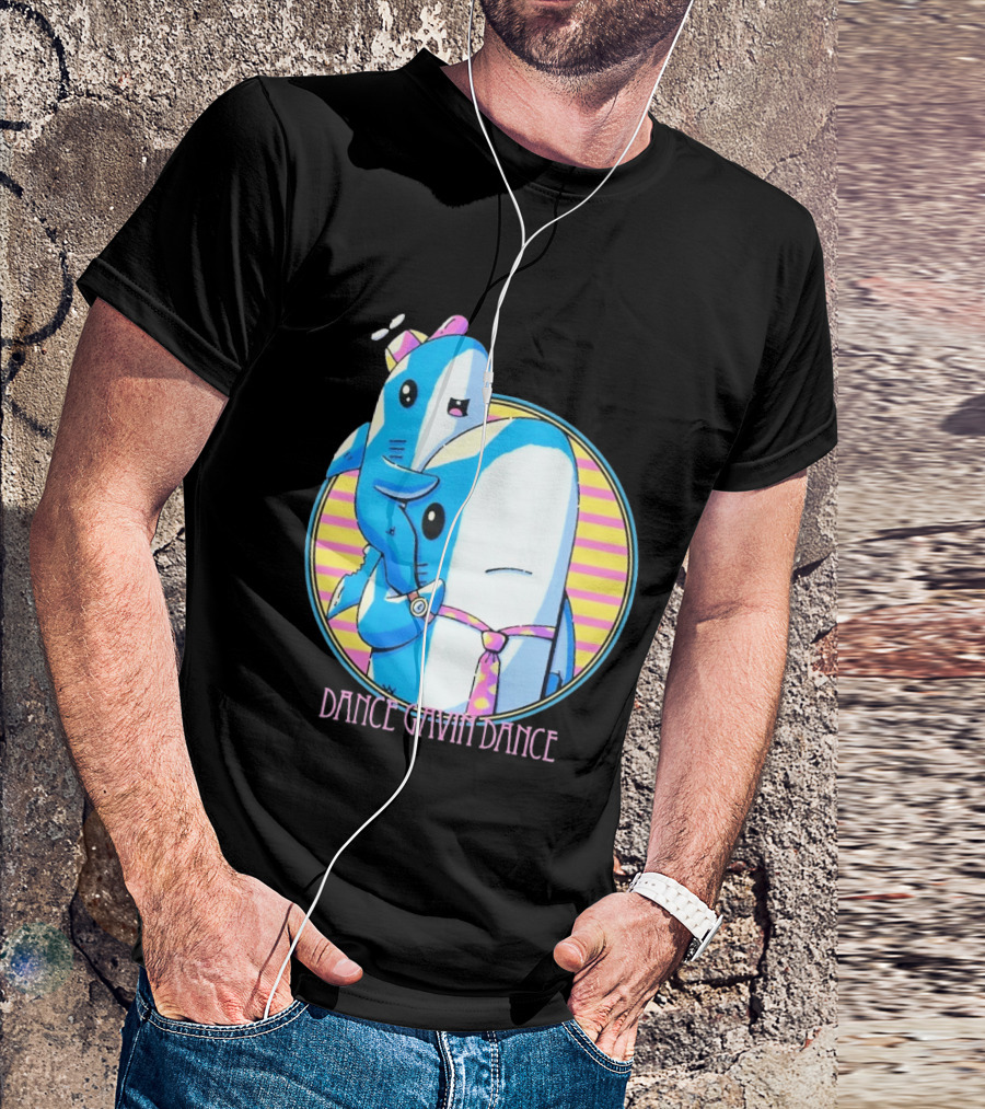 Dance Gavin Dance Shark Dad Cute Cartoon Marine Life Duo T-Shirt