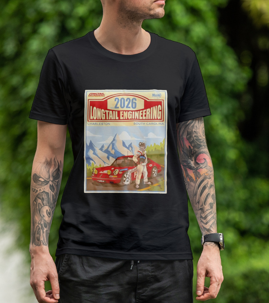 Longtail Engineering 2026 Racing Adventure Charleston South Carolina T-Shirt