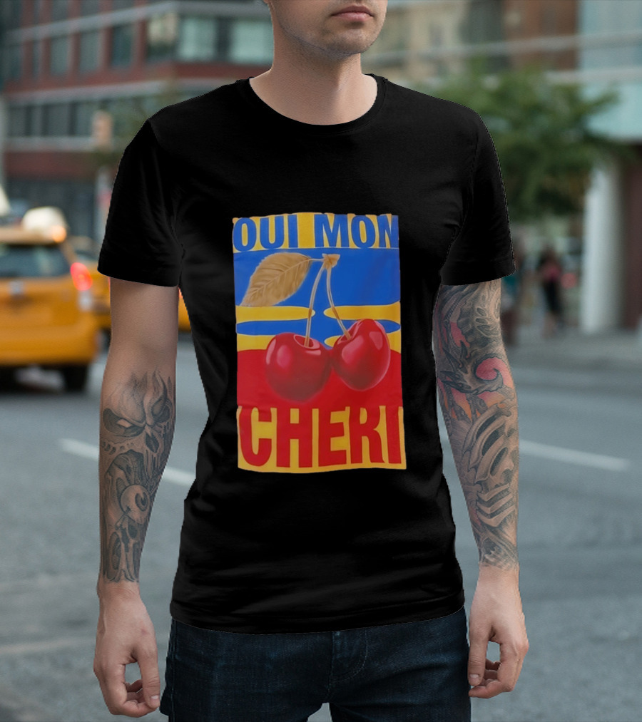 Oui Mon Cheri Cherry French Fruit T-Shirt