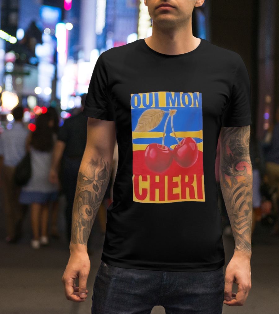 Oui Mon Cheri Cherry French Fruit T-Shirt