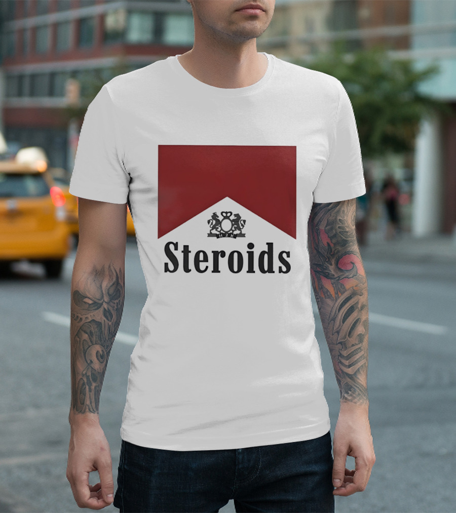 H2K Steroids Gym Fitness Lion Crest T-Shirt