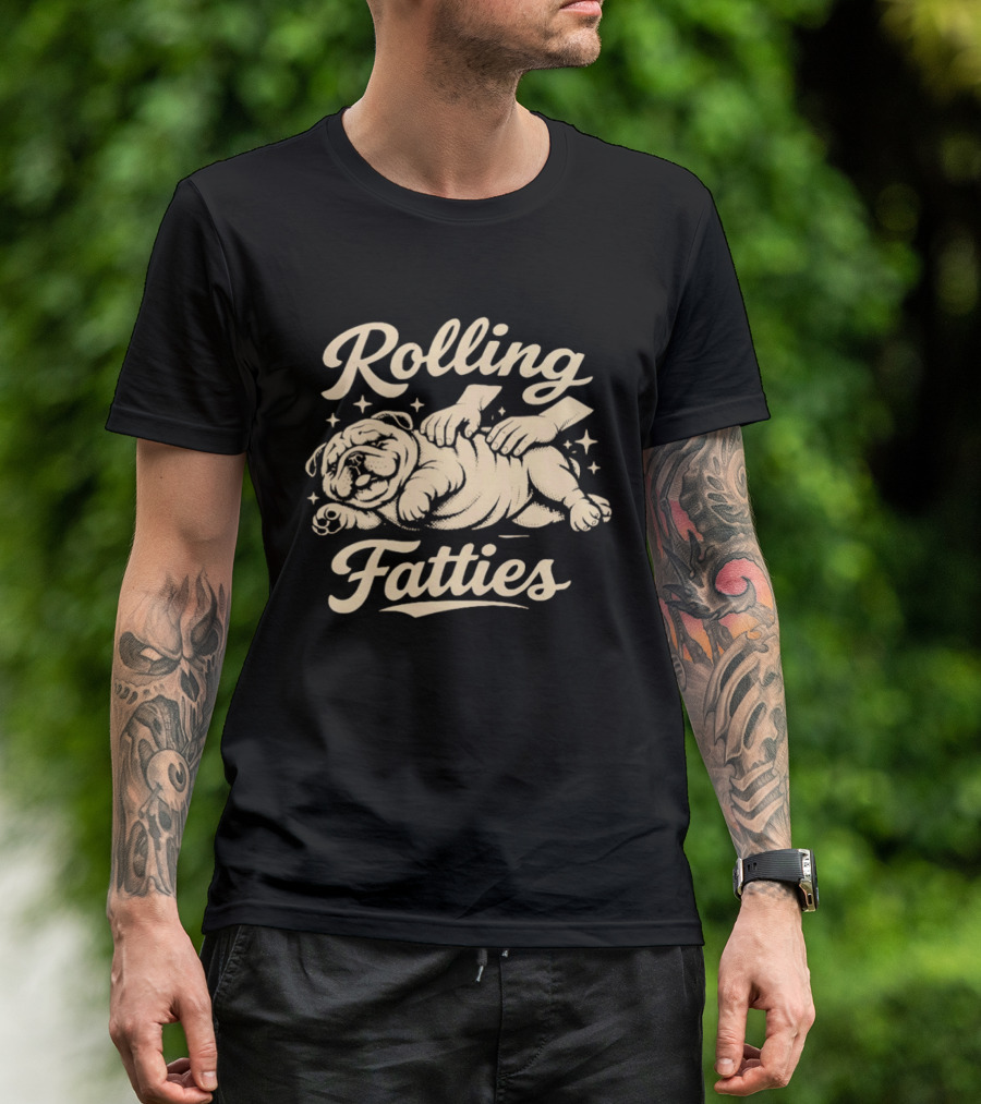 Rolling Fatties Bulldog Massage T-Shirt