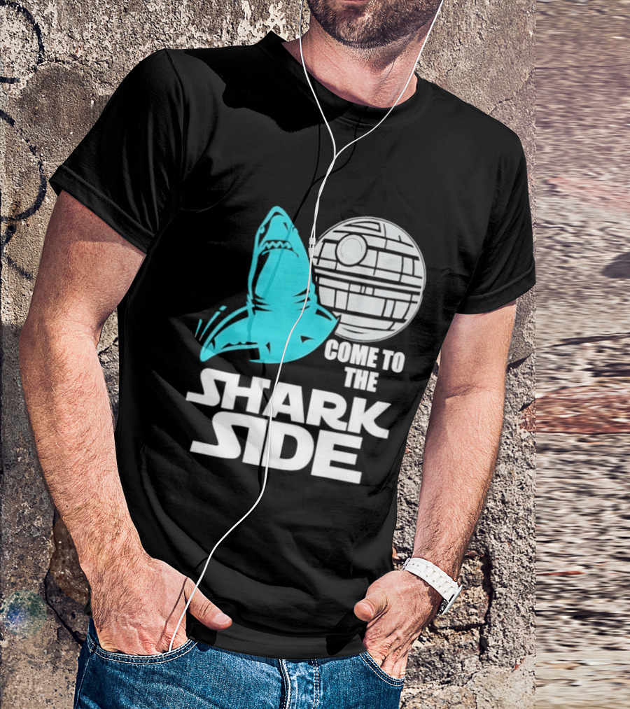 Come To The Shark Side With Death Star T-Shirt