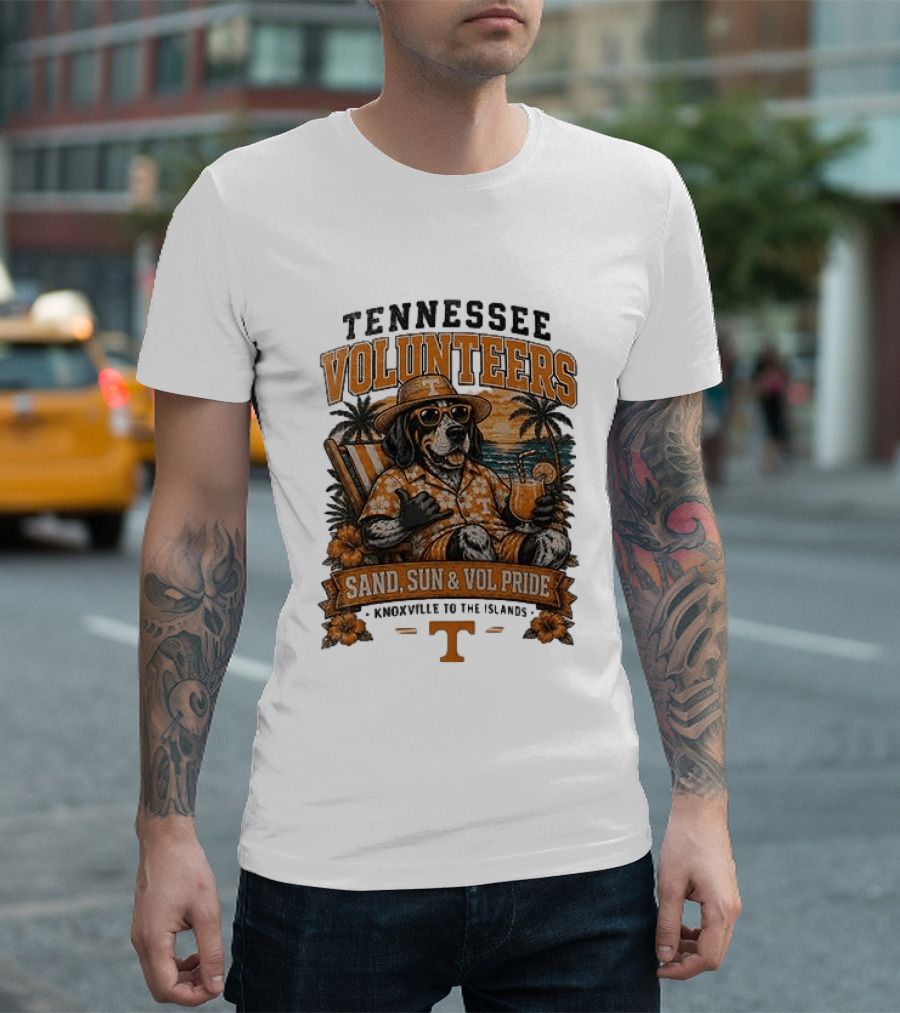 Tennessee Volunteers Sand Sun Knoxville To The Islands Vol Pride T-Shirt
