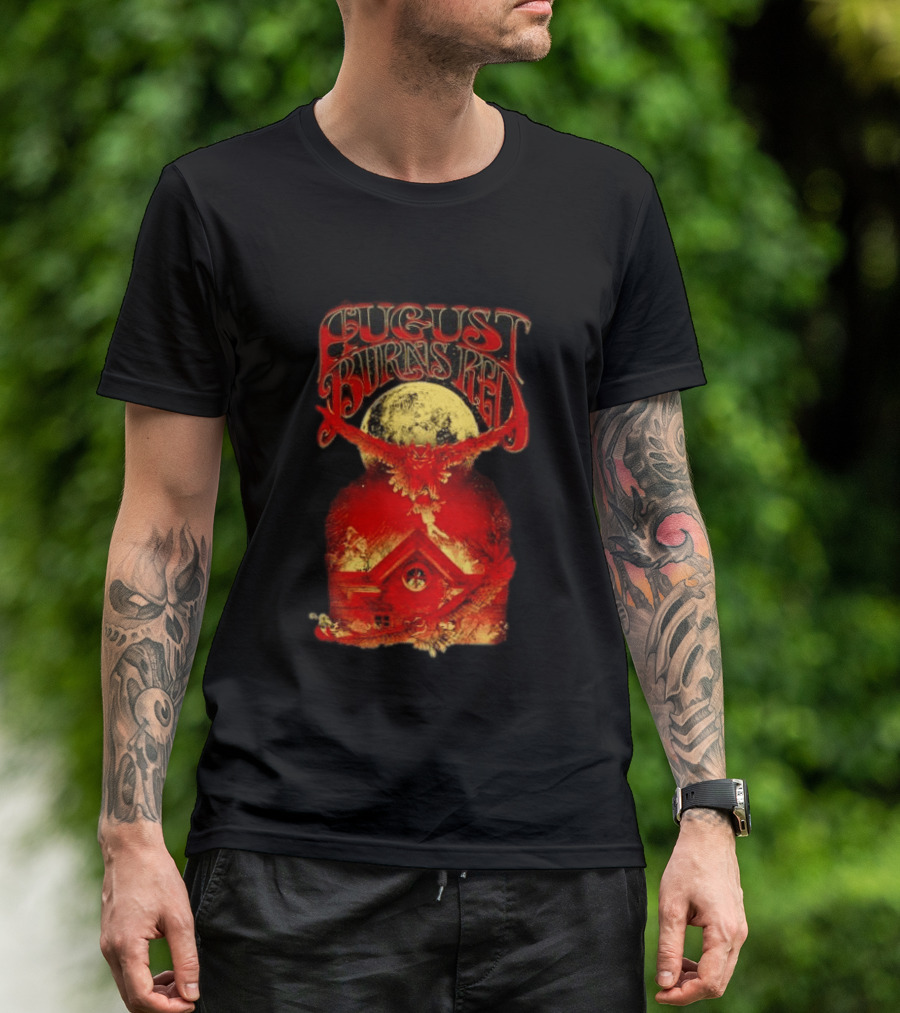 August Burns Red Owl Moon Metalcore Band Rustic Redhouse Scene T-Shirt