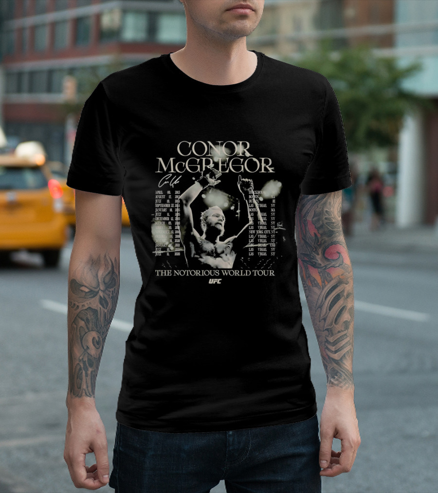 Conor McGregor The Notorious World Tour 2018 T-Shirt