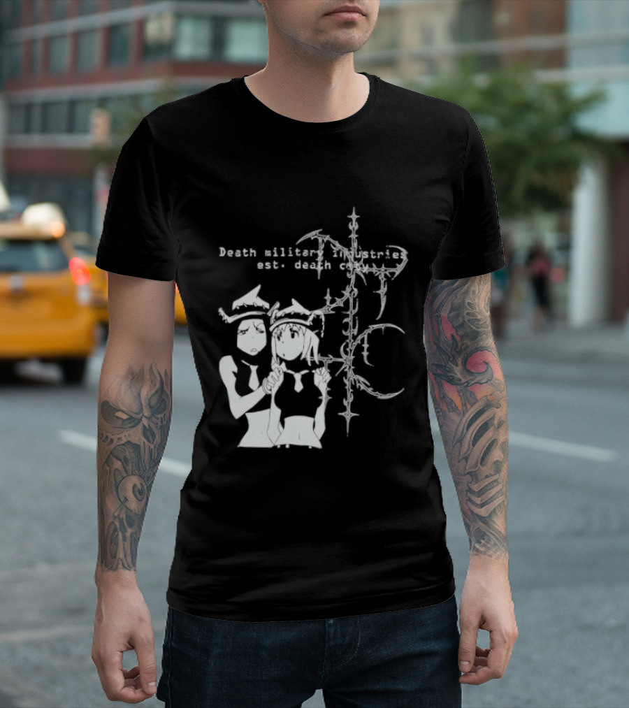 Death Military Industries Est Death City Anime Manga Cross T-Shirt