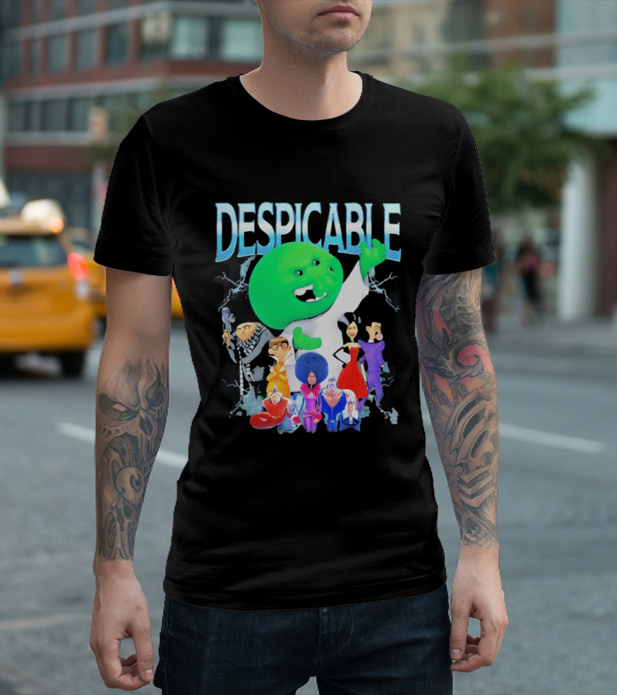 Despicable Me Featuring Gru Green Villain Group Villains T-Shirt