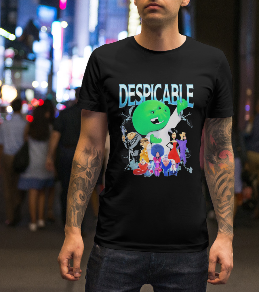 Despicable Me Featuring Gru Green Villain Group Villains T-Shirt