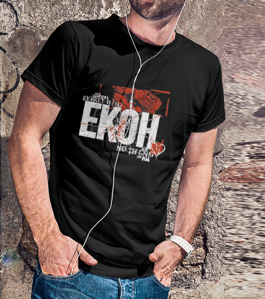 Haunted Ekoh Everything Or Nothing At All Heart T-Shirt