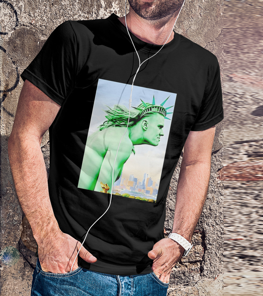 Erling Haaland Liberty Statue Meme T-Shirt