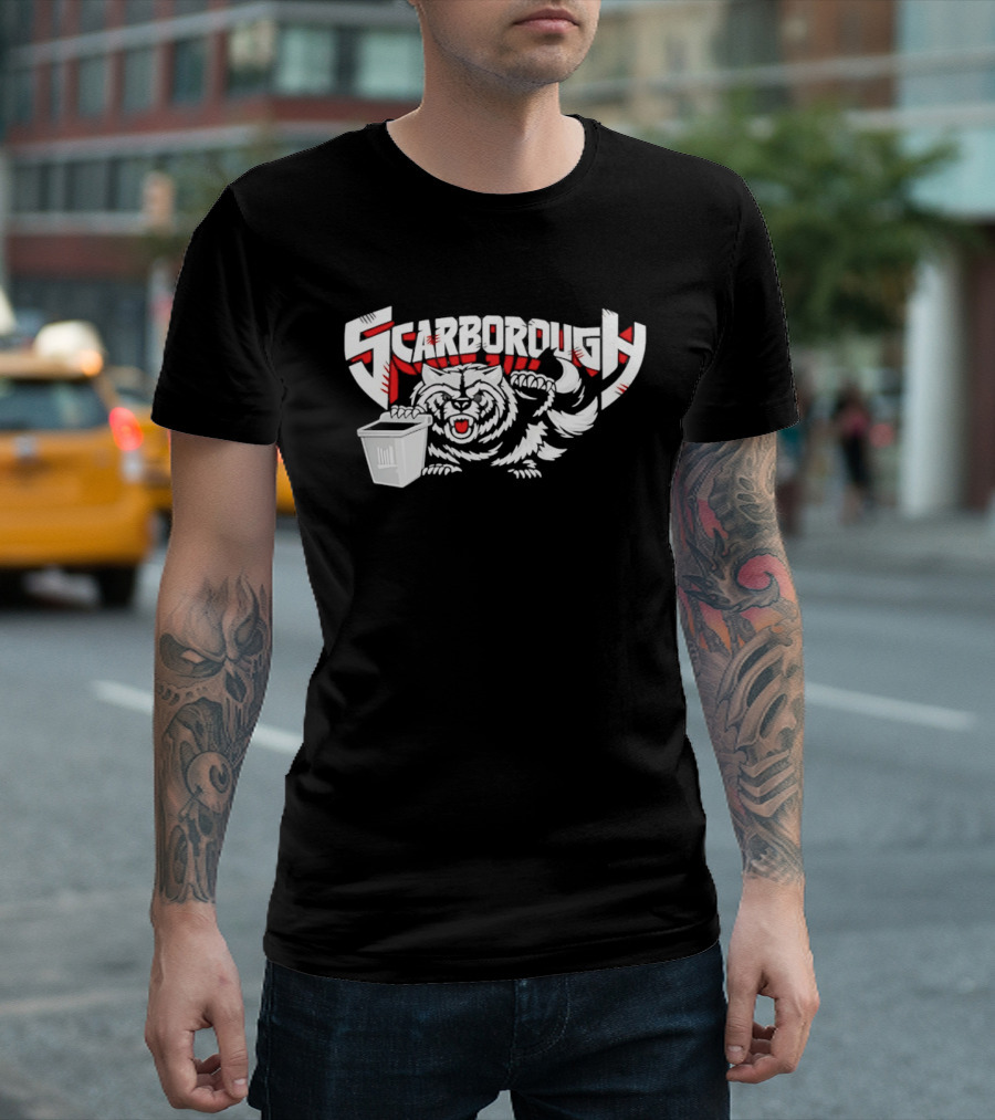 Scarborough Raccoon Trash Can Funny Wild Animal T-Shirt