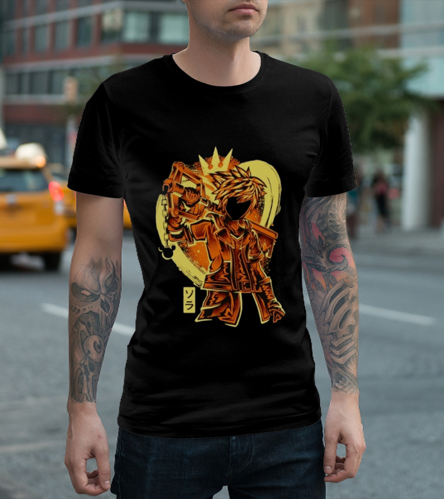 Sora Kingdom Hearts Keyblade Japanese T-Shirt