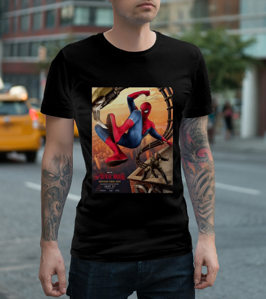 Spider Man Brand New Day Marvel Studios Movie Release July 31 2026 T-Shirt