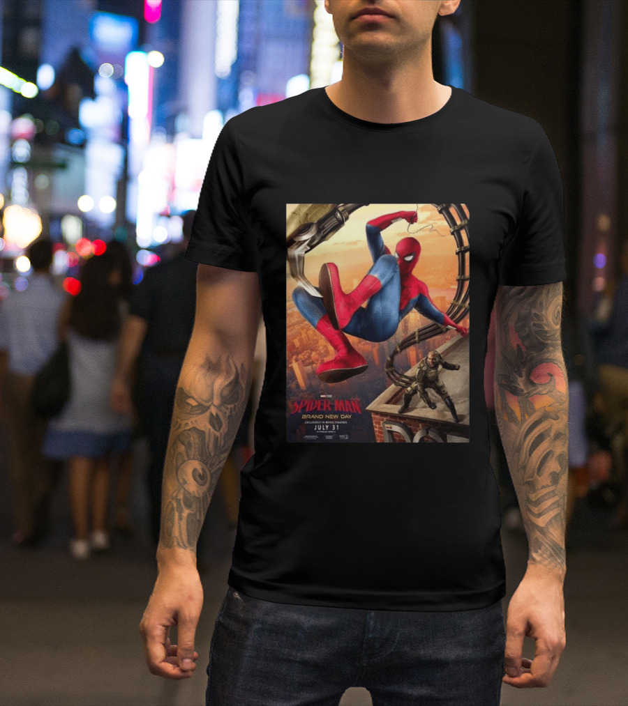 Spider Man Brand New Day Marvel Studios Movie Release July 31 2026 T-Shirt