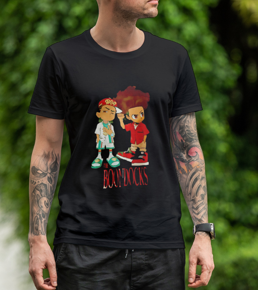 The Boondocks Riley And Huey Freeman Characters By Aaron McGruder T-Shirt