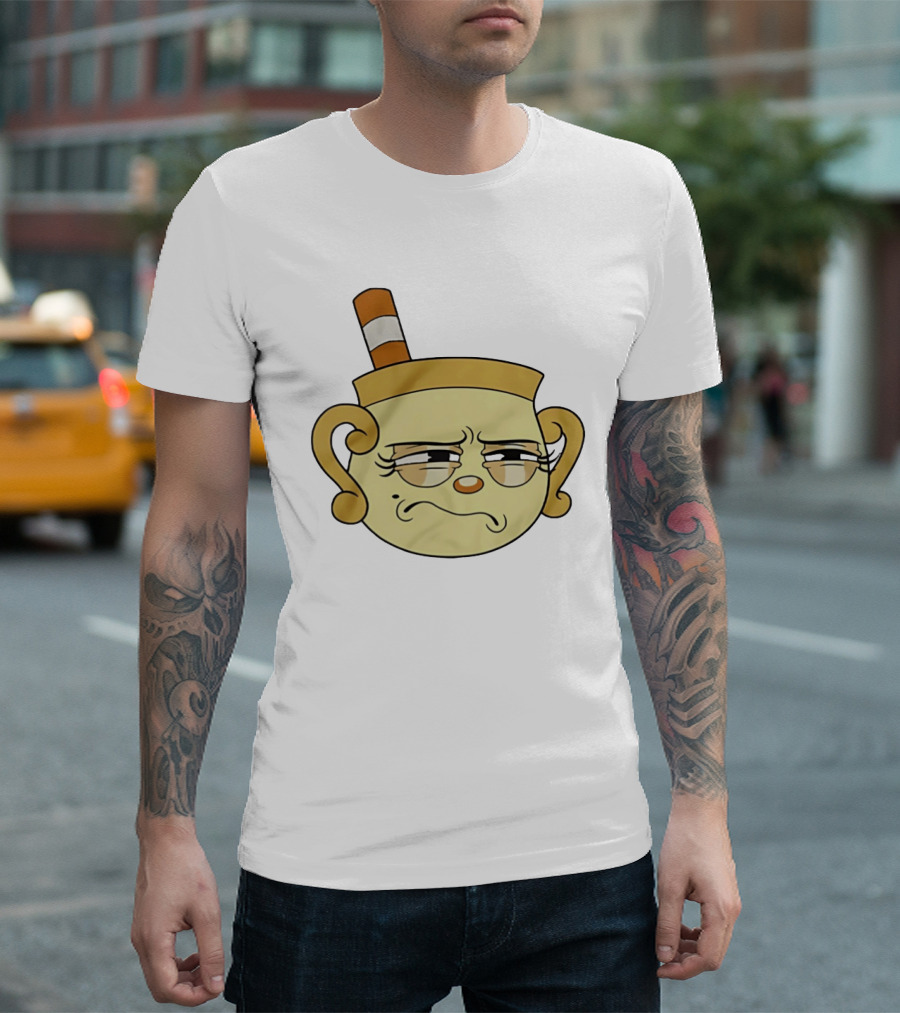 Cuphead Man Grumpy Face T-Shirt