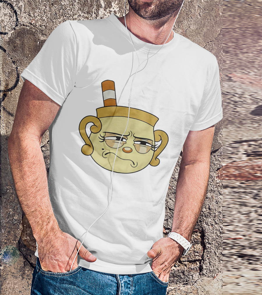 Cuphead Man Grumpy Face T-Shirt
