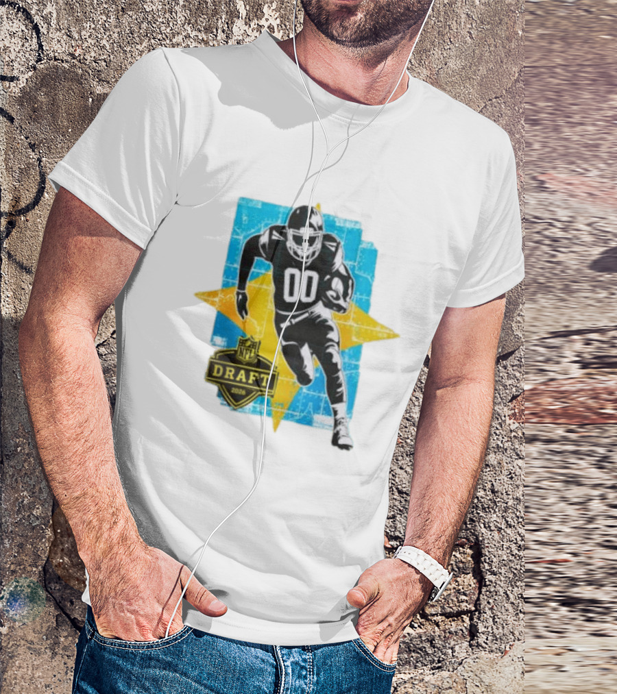 NFL Draft 2026 Football Player Jersey Number 00 T-Shirt