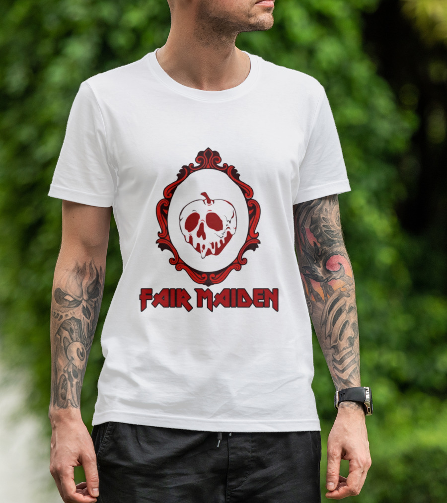 Fair Maiden Poison Apple Mirror Snow White Classic Tale T-Shirt