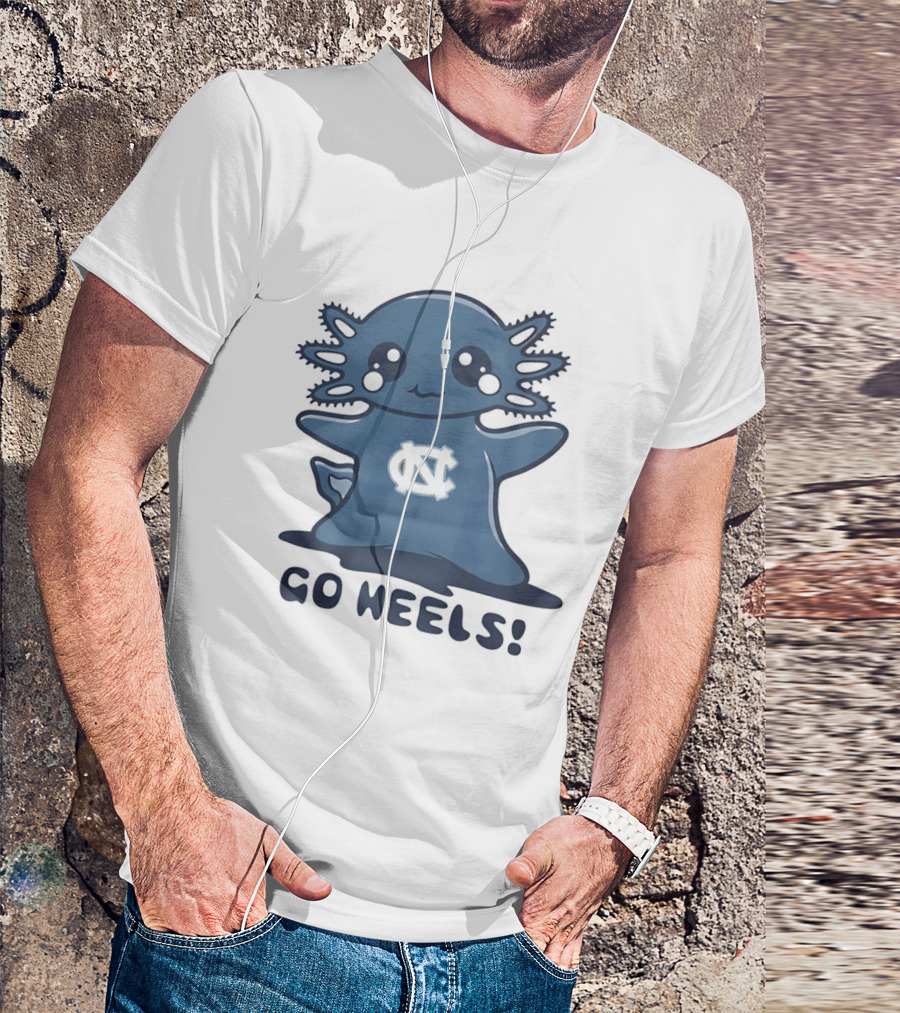 North Carolina Tar Heels Axolotl Go Heels T-Shirt