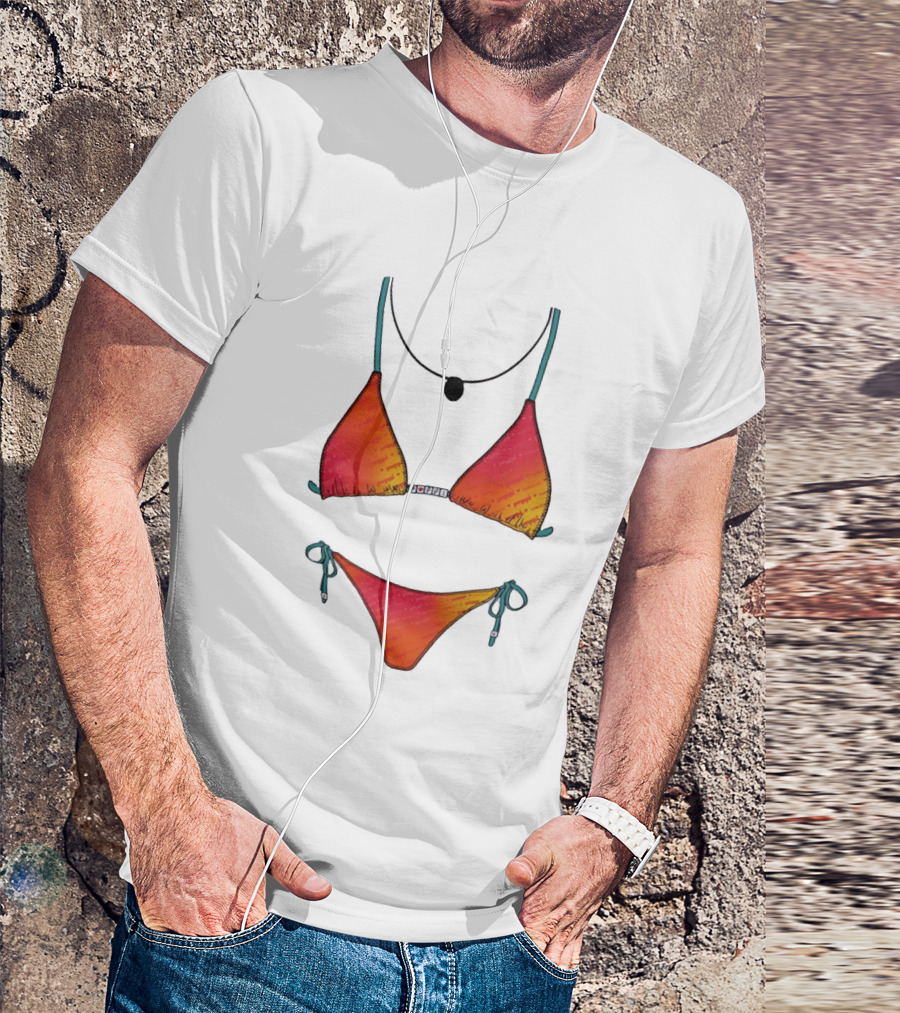 Poppi Bikini Swimsuit Colorful Summer Beachwear T-Shirt