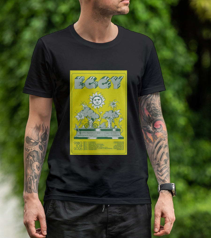 Eggy Spring Tour 2026 Artspace Outpost Richmond Outside Days Denver T-Shirt
