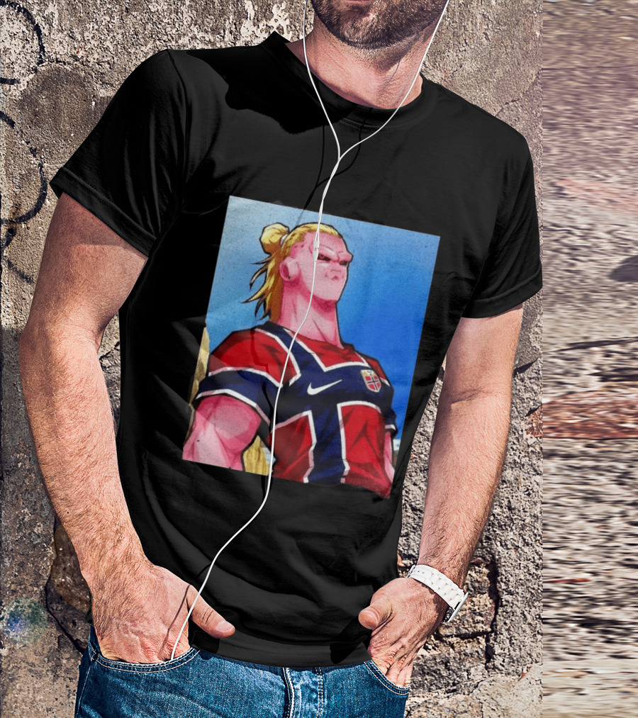 Erling Haaland Majin Buu Norway Dragon Ball Fusion T-Shirt