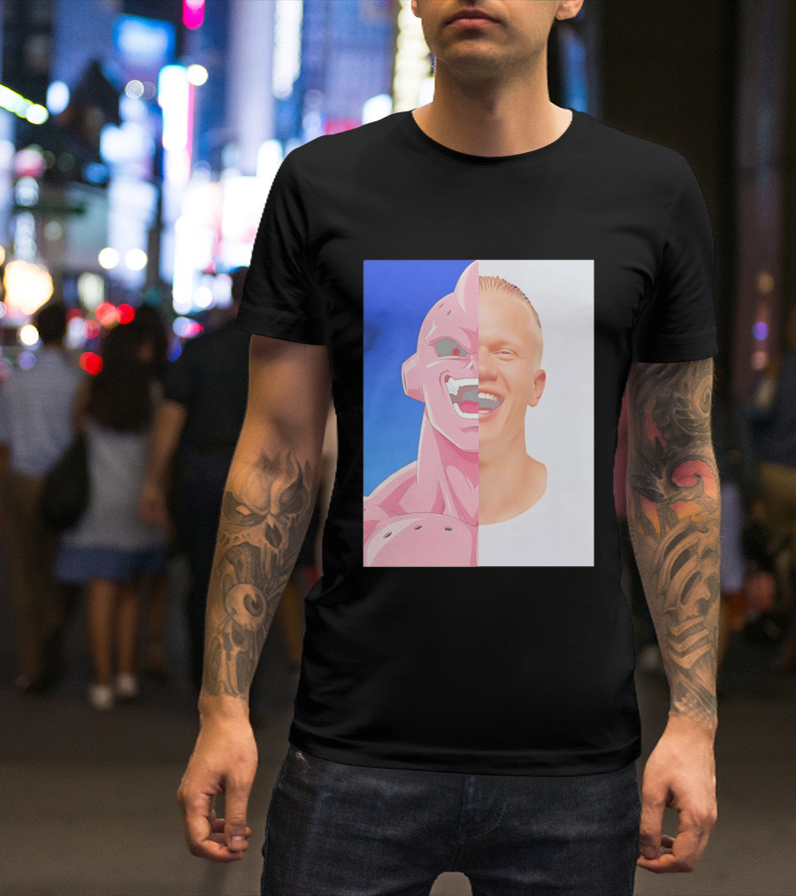 Erling Haaland Majin Buu Face Swap T-Shirt
