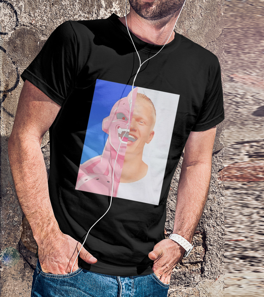 Erling Haaland Majin Buu Face Swap T-Shirt