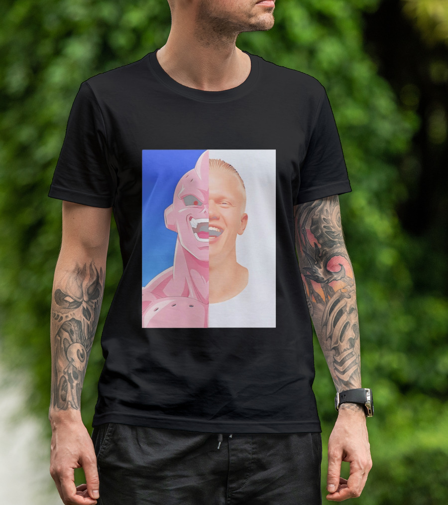Erling Haaland Majin Buu Face Swap T-Shirt
