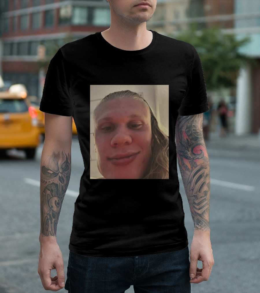 Erling Haaland S Face Close Up T-Shirt