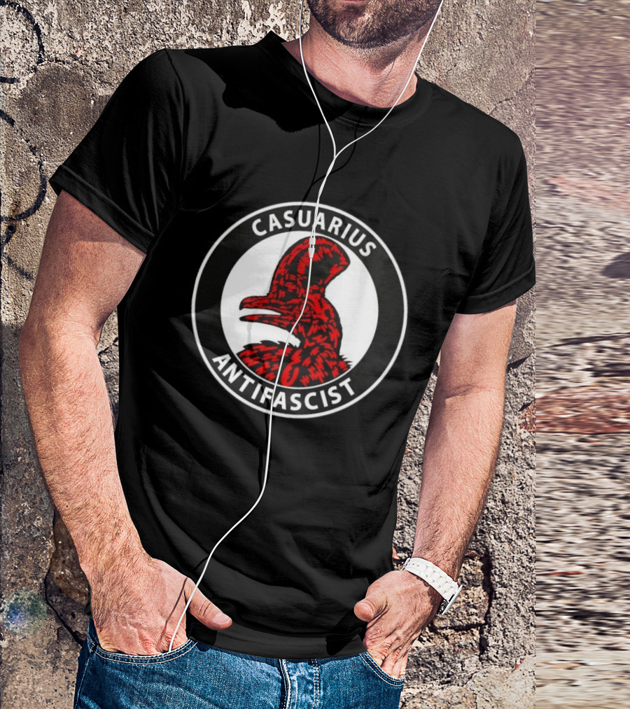 Casuarius Antifascist Cassowary Antifa T-Shirt