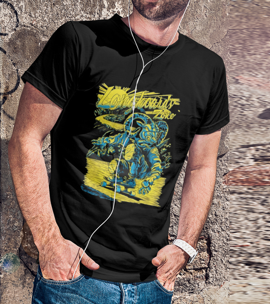 Longboards Zone Goat Downhill Rider Longboarding Adventure T-Shirt