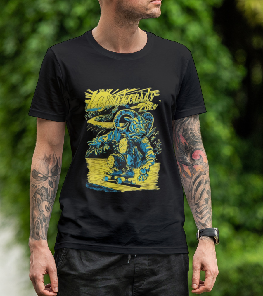 Longboards Zone Goat Downhill Rider Longboarding Adventure T-Shirt