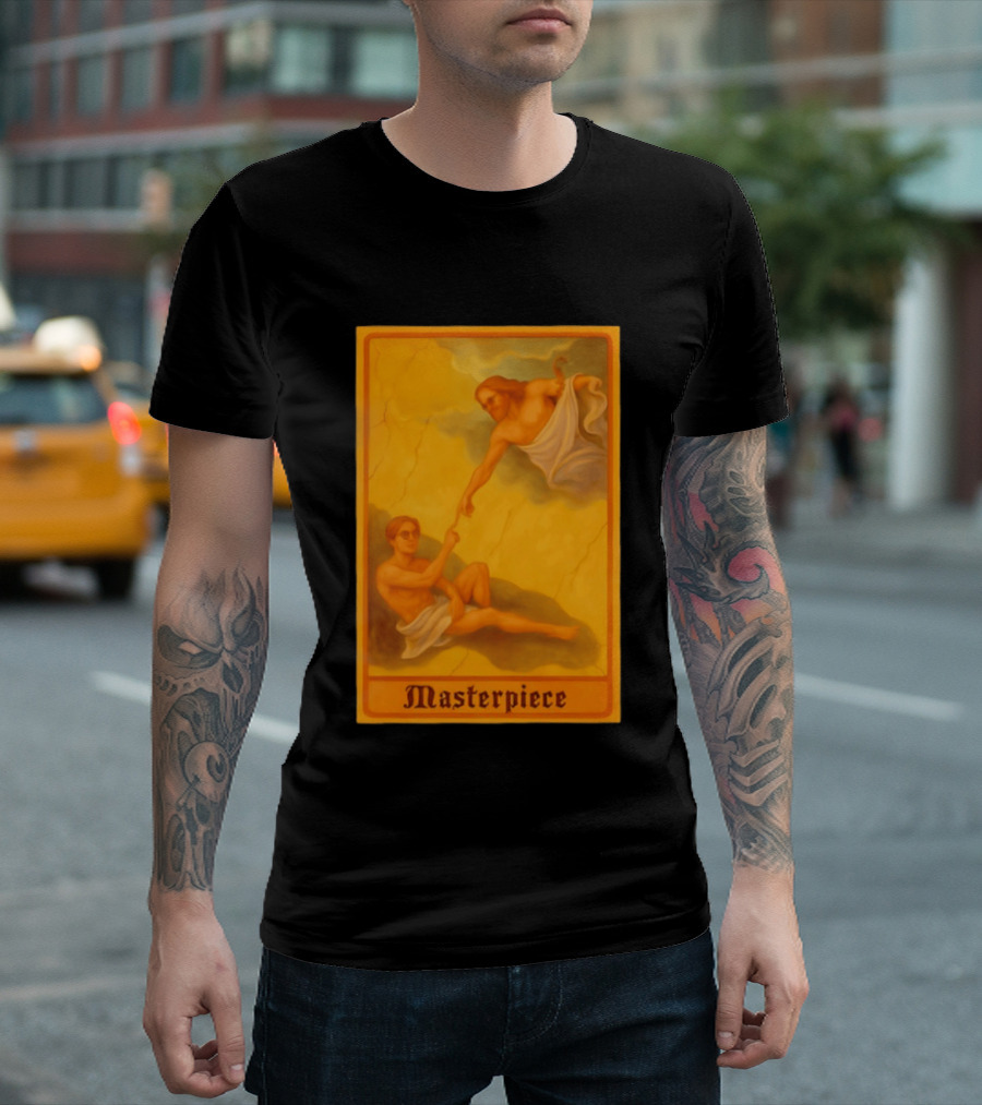 Masterpiece Michelangelo Creation Of Adam Iconic Classic Renaissance T-Shirt