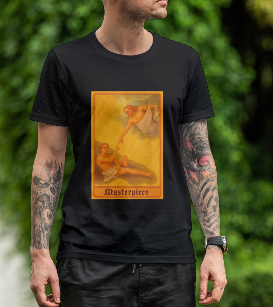 Masterpiece Michelangelo Creation Of Adam Iconic Classic Renaissance T-Shirt