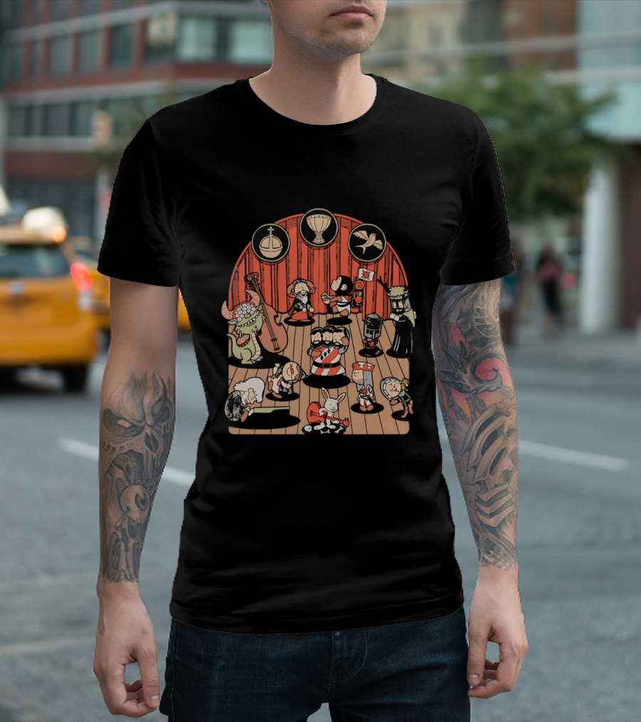 Monty Python And The Holy Grail Medieval Band Peanuts Style Scene T-Shirt