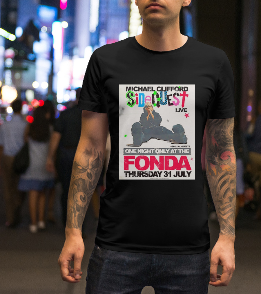 Michael Clifford Sideguest Live One Night Only At The Fonda Thursday 31 July T-Shirt