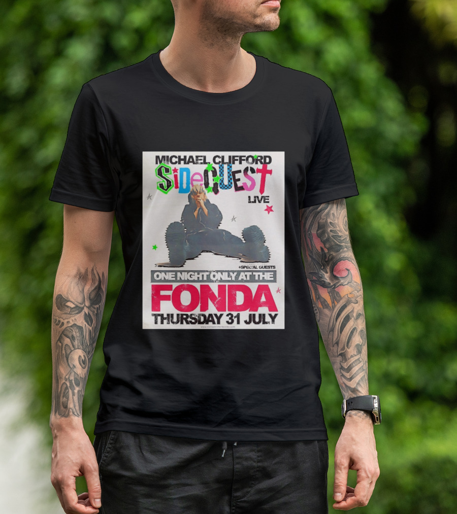 Michael Clifford Sideguest Live One Night Only At The Fonda Thursday 31 July T-Shirt